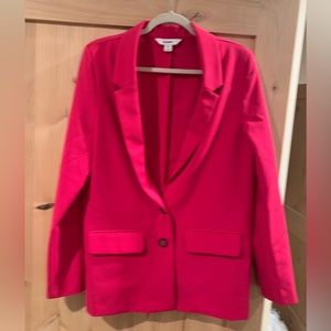 Old Navy fuchsia blazer.  Medium Tall.  Worn once. EUC